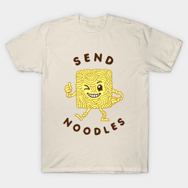 Send Noodles T-Shirt by dumbshirts